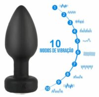 Vibrador Anal Plug - 10 Modos