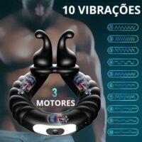 Anel Peniano Vibrador - 10 Modos