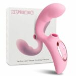 Vibrador com Estimulo no Ponto G e Sugador de Clitóris - Sunbabe