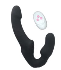 Vibrador Duplo Strapless - Cinta Peniana sem Alças para Mulheres