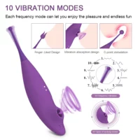 Vibrador e Sugador de Clitóris com 10 Níveis- MagicSense