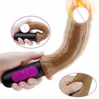 Consolo Realístico Vibratório com 10 Níveis de Velocidade e Aquecimento - Soft Dick