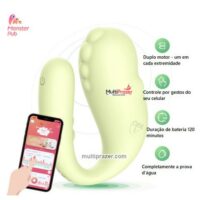 Monster Pub 2x - Vibrador Feminino com Controle por APP Sem Limites de Distância