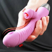 Vibrador Rabbit Multi-Velocidades com Simulador de Sexo Oral e Aquecimento - StarRabbit