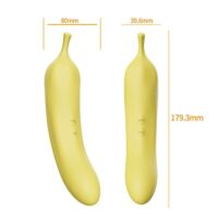 Vibrador de Ponto G com Sugador de Clitóris - Dibe Abby Banana