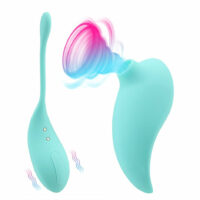 Vibrador; Sugador de Clitóris 2 em 1 - Ovo Olo