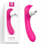 Vibrador de Ponto G e Sugador de Clitóris S-Hande