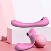 Vibrador Flexível e Sugador de Clitóris - FlowerX DIBE