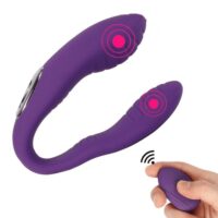 Vibrador para Casais em Formato U com Controle Remoto Couples