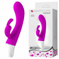 Vibrador e Estimulador de Clitóris Rabbit - Freda Pretty Love