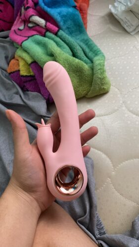 Vibrador Feminino Rabbit com Estimulação de Ponto G e Língua Vibratória - Orion photo review