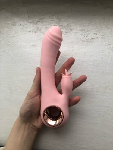 Vibrador Feminino Rabbit com Estimulação de Ponto G e Língua Vibratória - Orion photo review