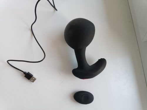 Vibrador e Plug Anal Vibrador Inflável c/ Controle Remoto photo review